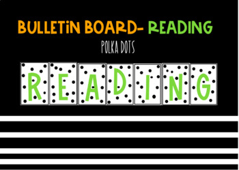 Preview of Bulletin Board Lettering- READING