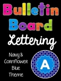 Bulletin Board Letters (Printable): Navy and Cornflower Blue