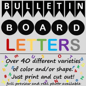 Preview of Bulletin Board Letters