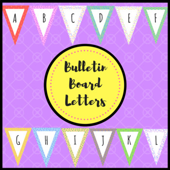 Preview of Editable Bulletin Board Letters