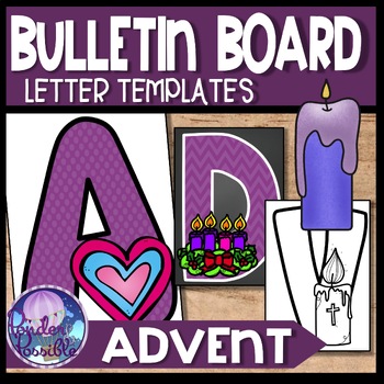 Preview of Bulletin Board Letters - ADVENT {Bible Theme}