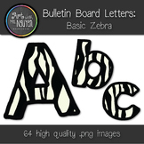 Bulletin Board Letters: Basic Zebra Print (Classroom Decor)