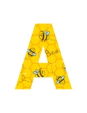 Bulletin Board Letters, Bee Theme