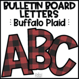 Bulletin Board Letters | Buffalo Plaid Bulletin Board Letters
