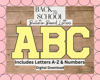 Preview of Bulletin Board Letters, Bulletin Board Fonts, Bulletin Board Lettering