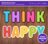 Bulletin Board Letters Clipart - Editable & Easy To Print