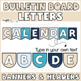 Bulletin Board Letters | Editable Ocean Subject Headers