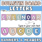Bulletin Board Letters | Editable Space Subject Headers