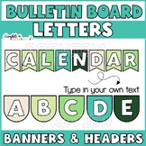Bulletin Board Letters | Editable Tropical Subject Headers