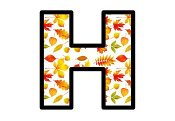 Preview of Bulletin Board Letters, Fall, Autumn Leaves Decor, Fall Alphabet Posters