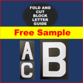 Bulletin Board Letters - Fold and Cut Block Letter Guide  