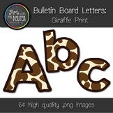 Bulletin Board Letters: Giraffe Print (Classroom Decor)