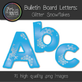 Bulletin Board Letters: Glitter Snowflakes (Classroom Decor)
