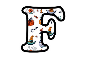 Preview of Bulletin Board Letters, Halloween Alphabets, Numbers, Symbols, Fall Decor