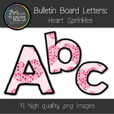 Bulletin Board Letters: Heart Sprinkles (Classroom Decor)