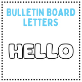 Bulletin Board Letters- Hello