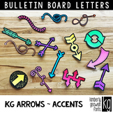 Bulletin Board Letters: KG Arrows ~ ACCENTS