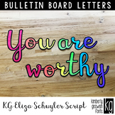 Bulletin Board Letters: KG Eliza Schuyler Script