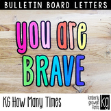 Bulletin Board Letters: KG How Many Times