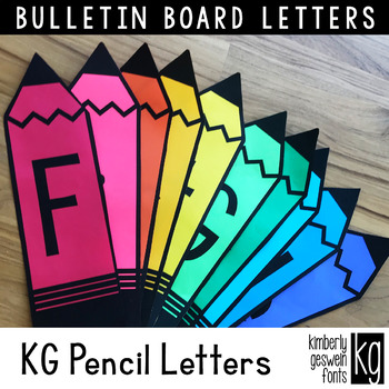 KG Puzzle Letters Bulletin Board Letters - Kimberly Geswein Fonts