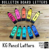 Bulletin Board Letters: KG Pencil Letters