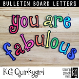 Bulletin Board Letters: KG Quirkygirl