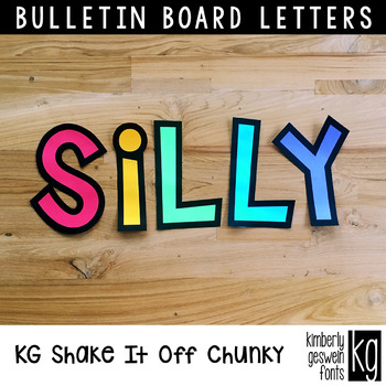 Preview of Bulletin Board Letters: KG Shake It Off