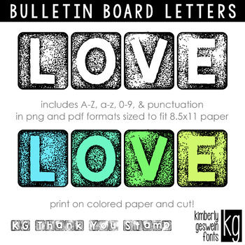 KG Thank You Stamp - Kimberly Geswein Fonts