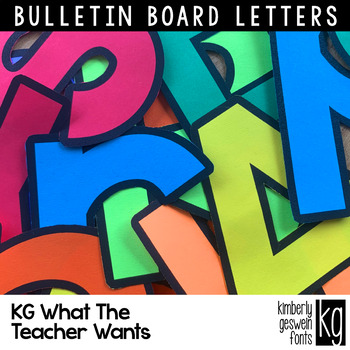 KG A Little Swag Bulletin Board Letters