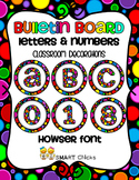 Bulletin Board Letters & Numbers {Classroom Decorations} H