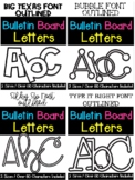 Bulletin Board Letters - Outlined Font Style Bundle