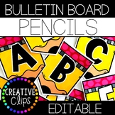 Bulletin Board Letters: Pencils {Made by Creative Clips}