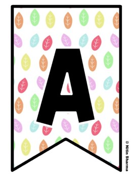 Bulletin Board Letters, Pennant Banner, Alphabet Posters, Back To School