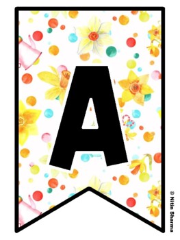 Bulletin Board Letters, Pennant Banner, Alphabet Posters, Back To School