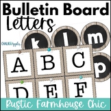 Printable Bulletin Board Letters for Farmhouse Classroom D