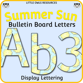 Summer bulletin board letters