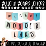 Bulletin Board Letters | Winter Wonderland Neutral BOHO