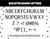Bulletin Board Letters letters A-Z DOWNLOADABLE PDF AND MS WORD