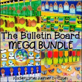 Preview of Bulletin Board MEGA Bundle - 10 Seasonal Sets for the ENTIRE YEAR!  K 1 2 3