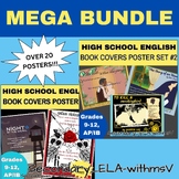 Preview of Bulletin Board MEGA Set Classic High School English Book Covers AP IB