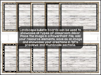 Bulletin Board Mockups | Craft Paper Background | Black and White Borders