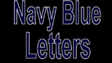 Bulletin Board: Navy Blue Letters