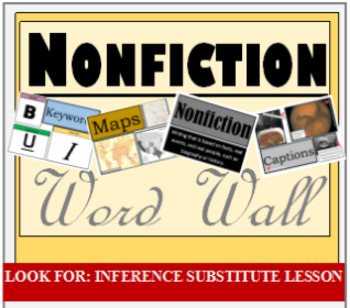 Preview of Word Wall, Nonfiction, Mix & Match, PDF, Printable, Decorations, Secondary