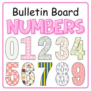 Preview of Bulletin Board Numbers 0-9| Printable Numbers For Bulletin Board.