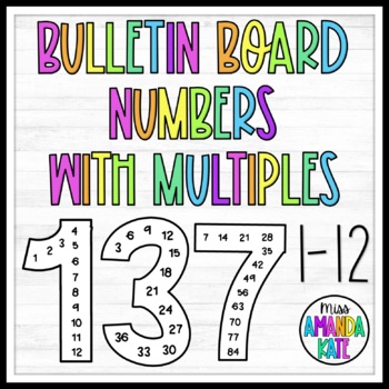 Preview of Bulletin Board Numbers (with multiples in them)