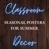Bulletin Board Posters for the Summer Season - Classroom Decor