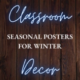 Bulletin Board Posters for the Winter Season - Classroom Decor