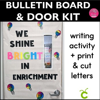 Preview of Bulletin Board STEM We are a Bright Bunch Light Bulb Shine Bright Bulletin Board