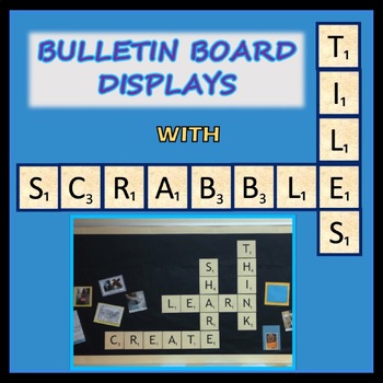 Preview of Bulletin Board Scrabble Tile Letters