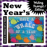 Bulletin Board Display Letters and Writing Prompt for New Year